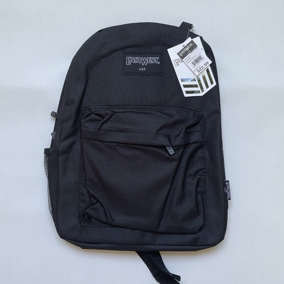 East West Unisex Backpacks Lot Of 3 Pieces Student Casual Color Black - Picture 1 of 2